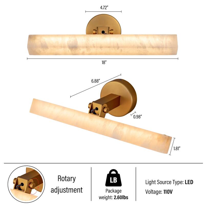 KAYLA Bathroom Vanity Light 18/24 inch