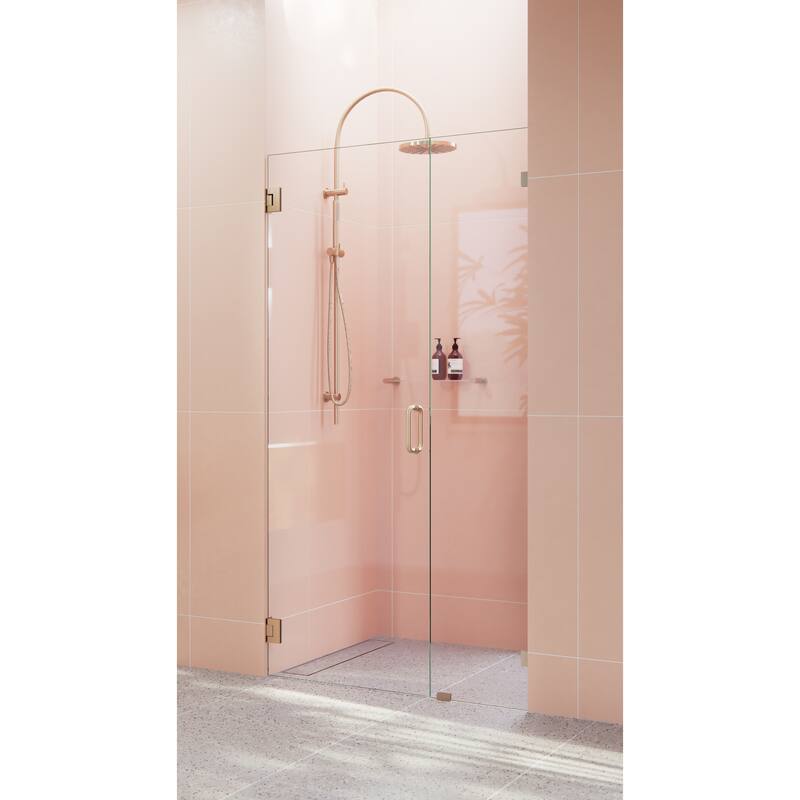 Glass Warehouse 78" x 42" Frameless Shower -Door Wall Hinge