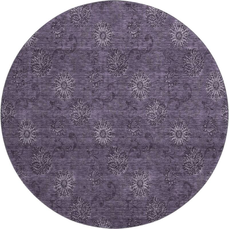 Premium Washable Super Soft Floral Imprint Mayfield Rug