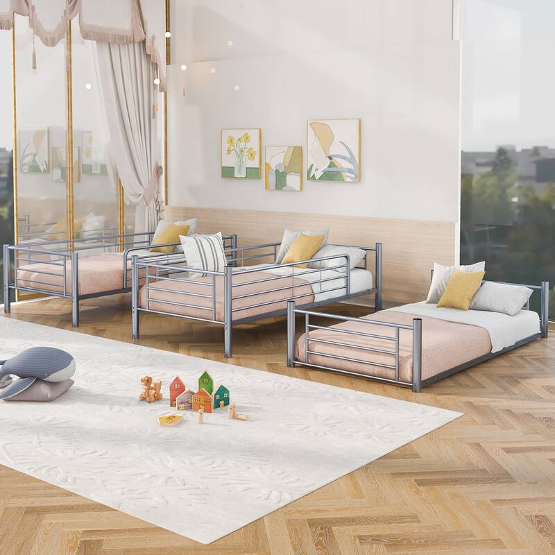 Triple Bunk Bed Divided into 3 Separate Beds Bed Bath & Beyond 38240337