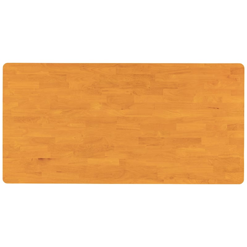 Roomfitters 5-Piece Counter Height Dining Table Set, 60" Farmhouse Kitchen Table with 3-Tier Shelves and 4 Chairs