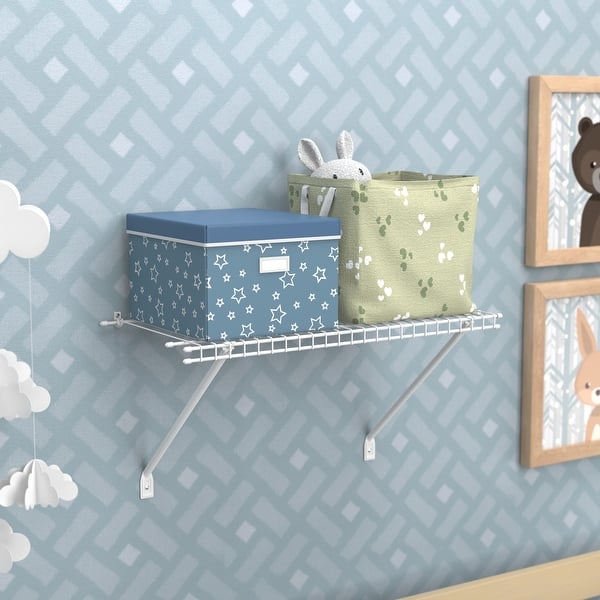 slide 2 of 15, ClosetMaid White Wire Multi-purpose Storage Shelf