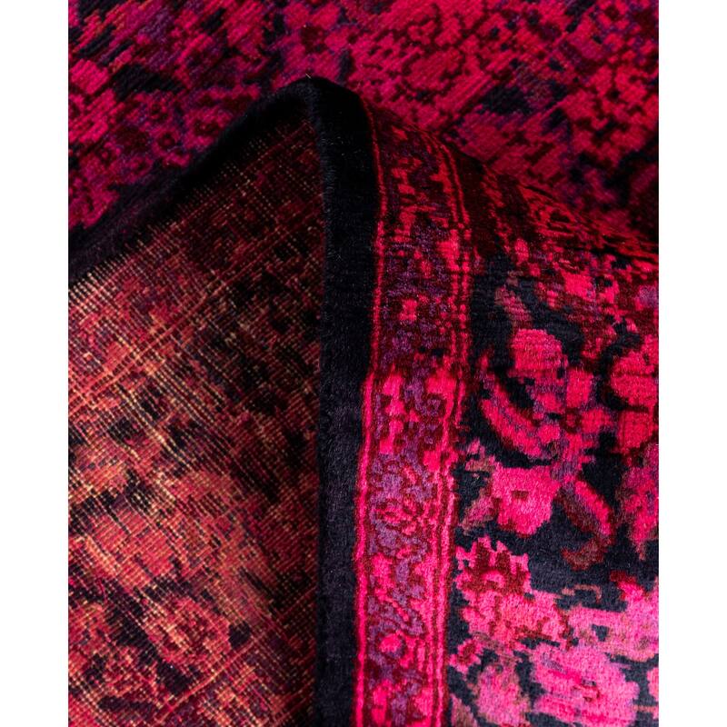 Overdyed One-of-a-Kind Hand-Knotted Area Rug - Pink - 3' 1" x 5' 4"