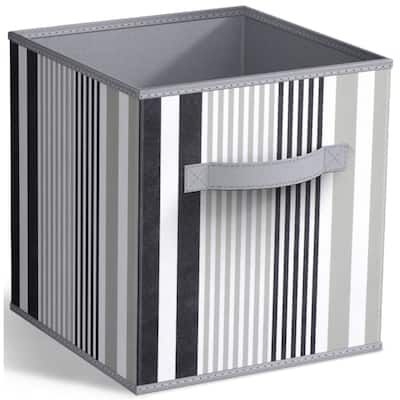 Sorbus 11" Foldable Storage Cube Basket - Single Pack - 10.5" L x 10.5" W x 11" H