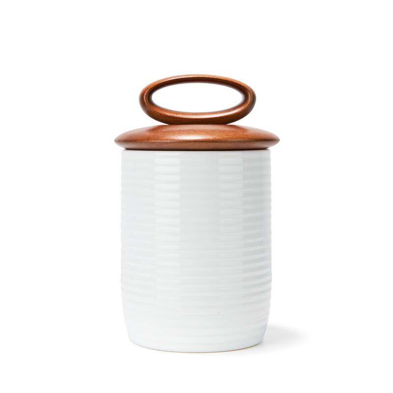 Nambe Breaking Bread Canister - Medium - Medium