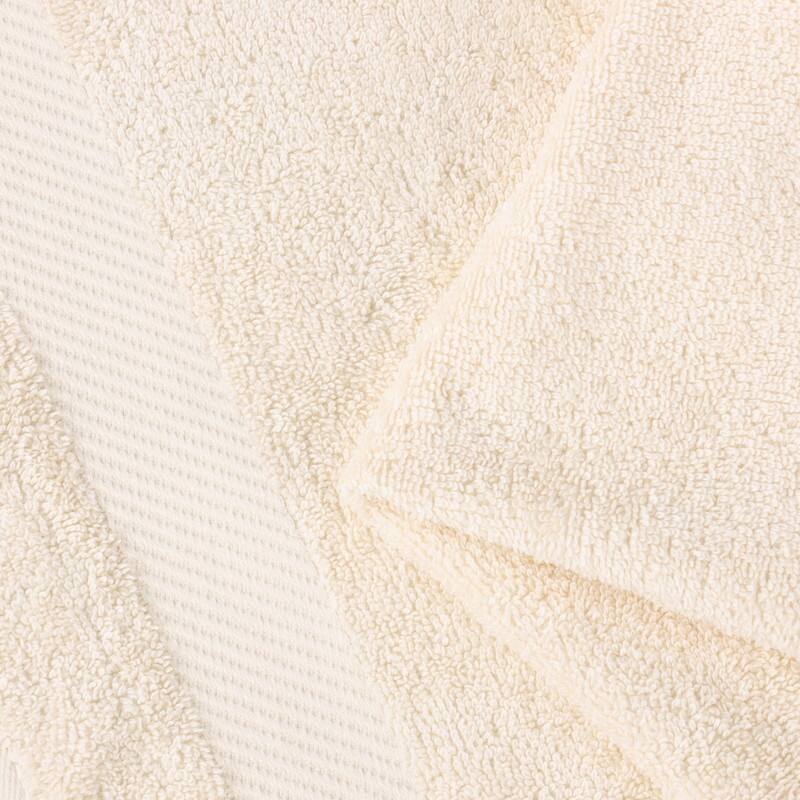 Superior Luxury Solid Highly Absorbent Egyptian Cotton 6 Piece Bath, Face, and Hand Towel Set