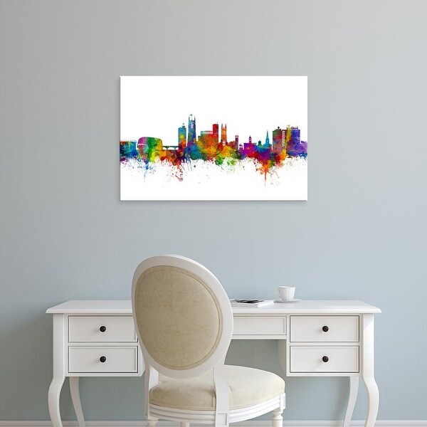 Easy Art Prints Michael Tompsett's 'Derby England Skyline' Premium Canvas Art