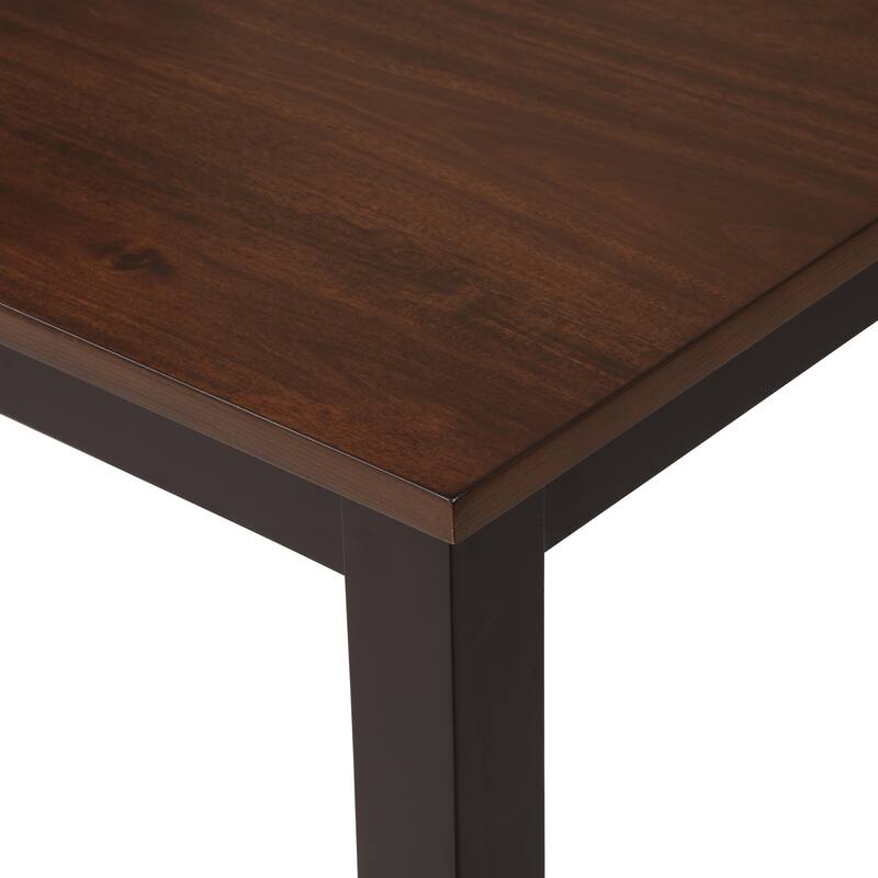 Dining Table Set Kitchen Rectangular Table and 4 Chairs, Wood Frame 5-Piece Dining Set for Kitchen Breakfast Nook Living Room