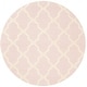preview thumbnail 30 of 130, SAFAVIEH Handmade Cambridge Luisa Moroccan Trellis Wool Rug 4' x 4' Round - Light Pink/Ivory