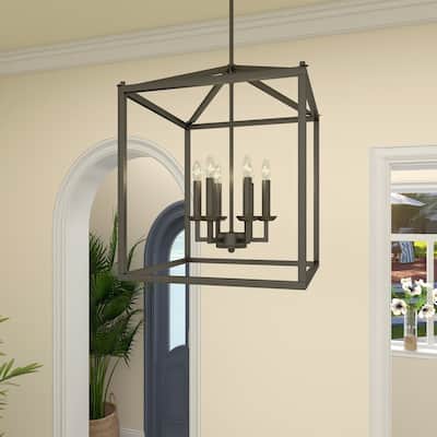 6 - Light Lantern Geometric Chandelier