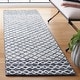 preview thumbnail 34 of 44, SAFAVIEH Handmade Abstract Sadie Modern Wool Rug 2'3" x 8' Runner - Ivory/Navy - Runner