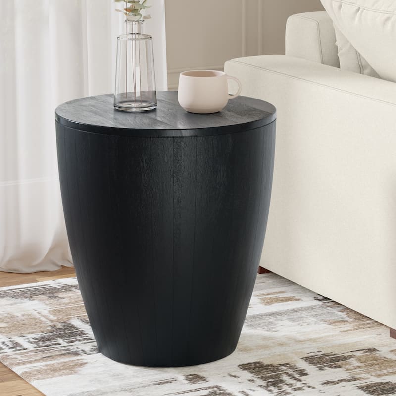 WYNDENHALL Keystone Side Table - 21"D x 21"W x 23.5"H - Black