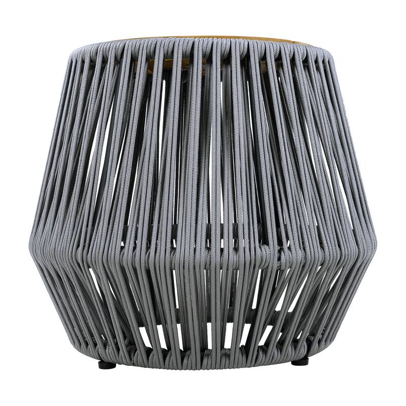 Christopher Knight Home Marcellin Acacia Wood Side Table with Rope Woven Base