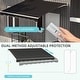preview thumbnail 20 of 32, Outsunny 10' x 8' Electric Awning, Retractable Awning, UV Protection Sun Shade Shelter with Remote Controller