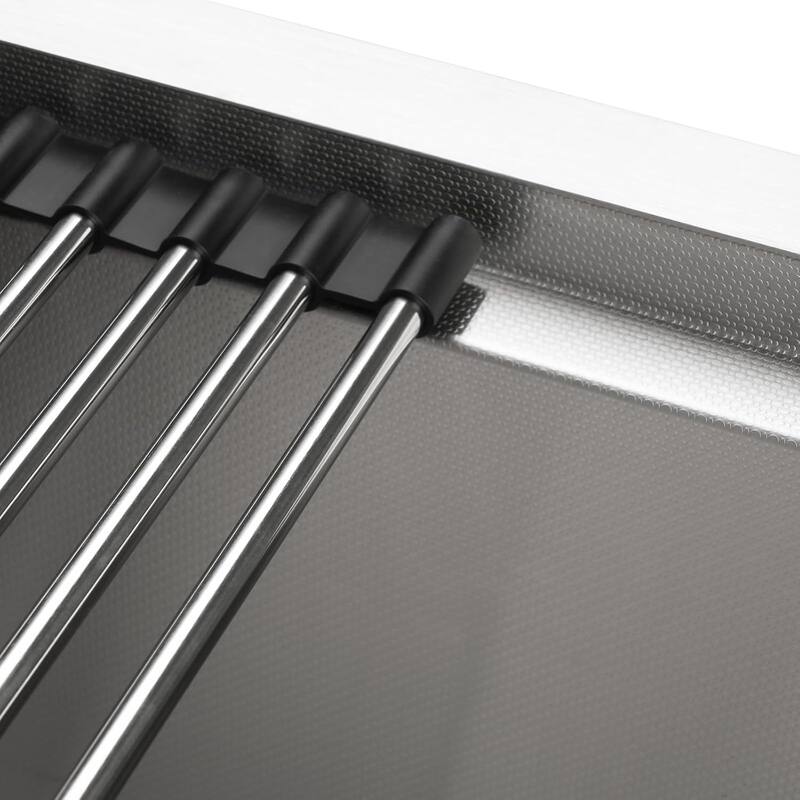 Lefton 17"x17" Stainless Steel Single Bowl Kitchen Bar Sink, Undermount Workstation Sink for RV, 10" Deep, BS2501 - N/A