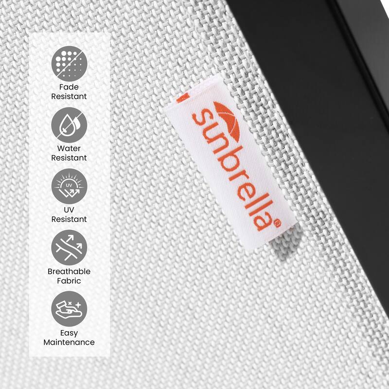 Outdoor All-weather Swivel Aluminum Bar Stools Sunbrella