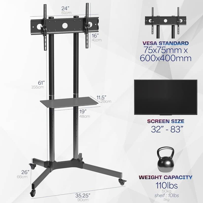 Mobile TV Cart