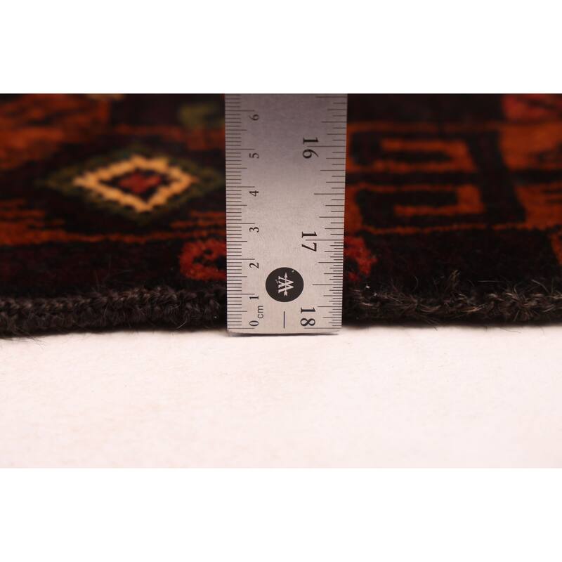 ECARPETGALLERY Hand-knotted Teimani Dark Navy Wool Rug - 4'2 x 6'11