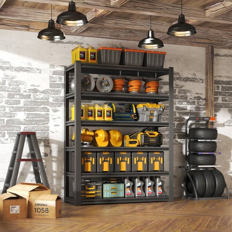 6 Tier Metal Storage Garage Shelving 2400LBS