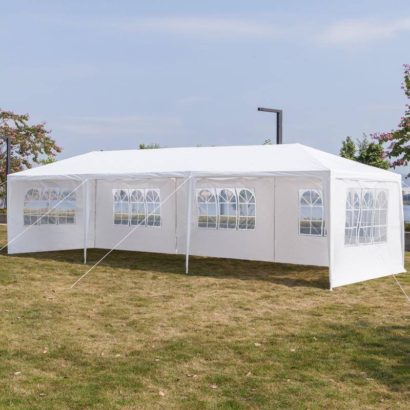 Upgrade Spiral Tube Wedding Party Gazebo Pavilion Canopy Tent - 8-sides