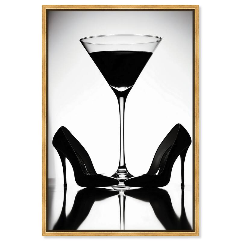 Step and Sip II Canvas by Art Remedy - Gold - 30" x 45"