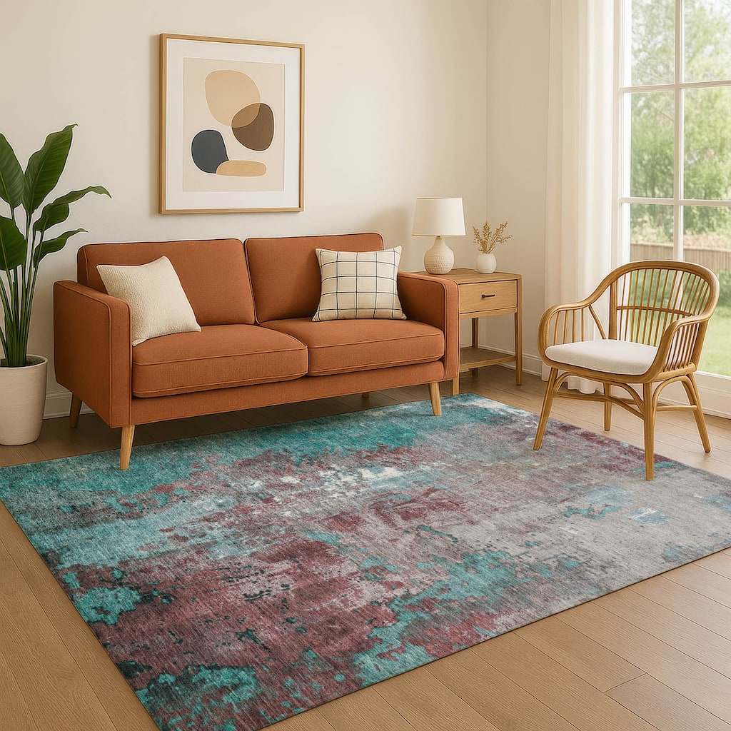 Premium Washable Super Soft Abstract Chic Mayfield Rug