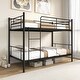 preview thumbnail 8 of 15, Costway Metal Twin Over Twin Bunk Bed with Built-in Ladder Safety