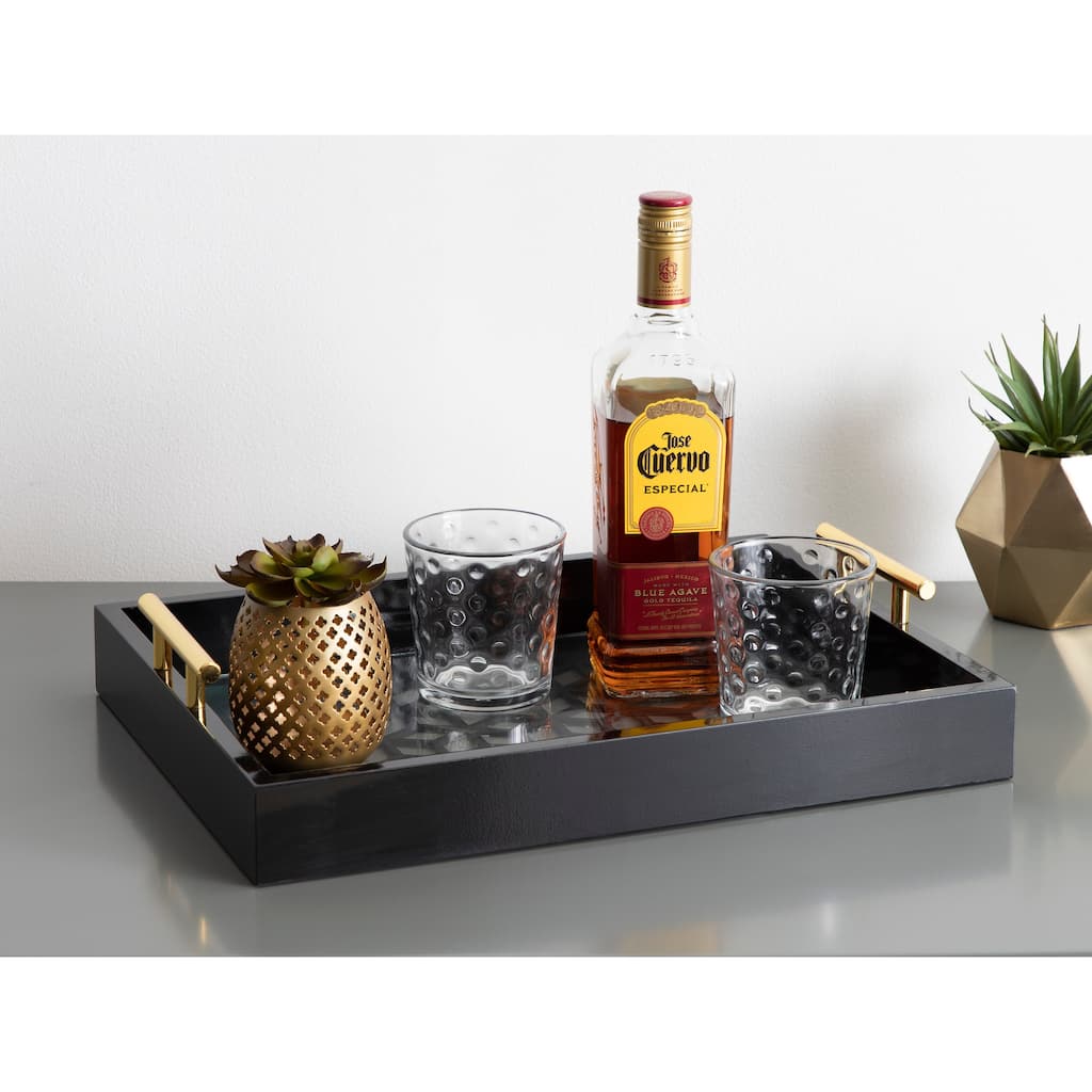 Kate and Laurel Caspen Rectangle Decorative Tray