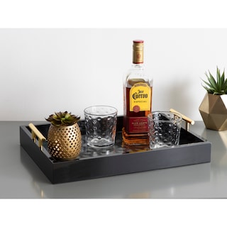 Kate and Laurel Caspen Rectangle Decorative Tray