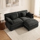 preview thumbnail 42 of 66, MCombo 111.8'' Modular Sectional Sofa Couch with Reversible Ottoman for Living Room, L Shaped Sofa, FSC Certified