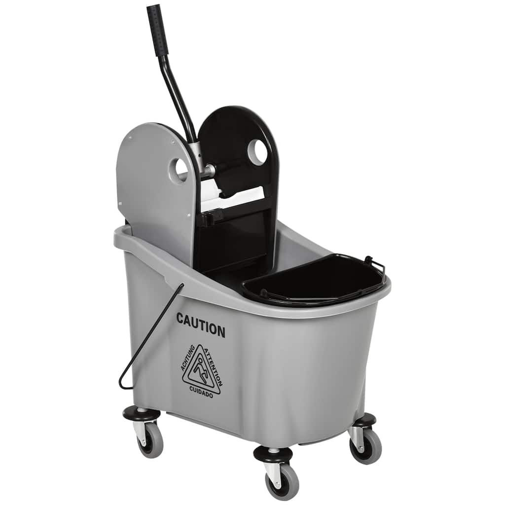 Mop Bucket with Wringer Cleaning Cart