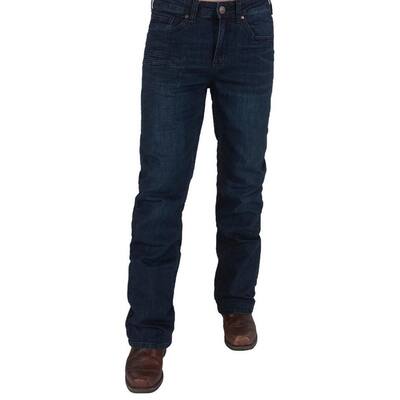 B. Tuff Western Jeans Mens Sport Bootcut Mid-Rise Dark Wash MTSPDK