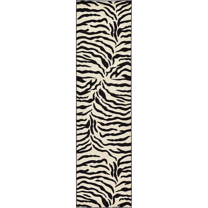 Animal Inspirations Azad Collection Area Rug - 2'7"x10' - Ivory