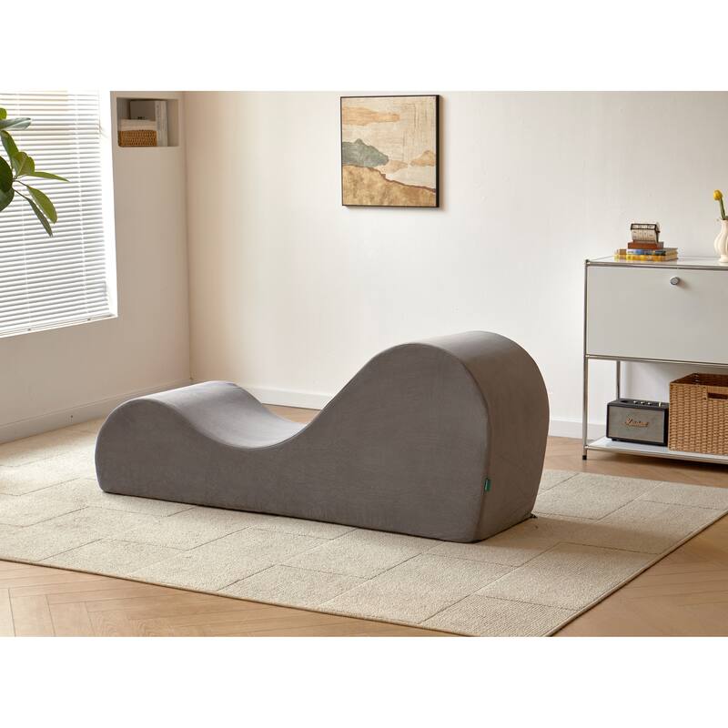 Solace Chaise Lounge Chair Relaxation, Ergonomic Design with Soft Yet Firm High-Density Foam Core
