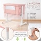 preview thumbnail 9 of 17, Babyjoy 3-in-1 Baby Bassinet Beside Sleeper Crib with 5-Level - See Details
