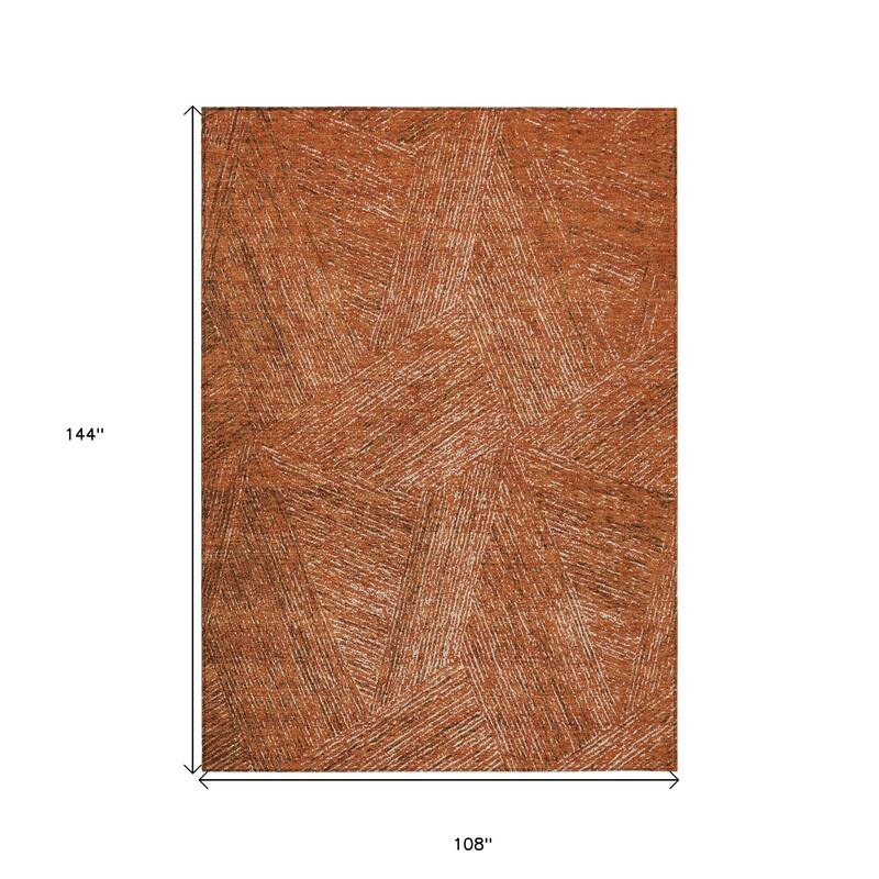 HomeRoots Abstract Transitional Rectangle Outdoor Rug