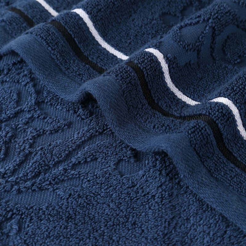 Superior Sadie Zero Twist Cotton Solid and Floral 6 Piece Towel Set