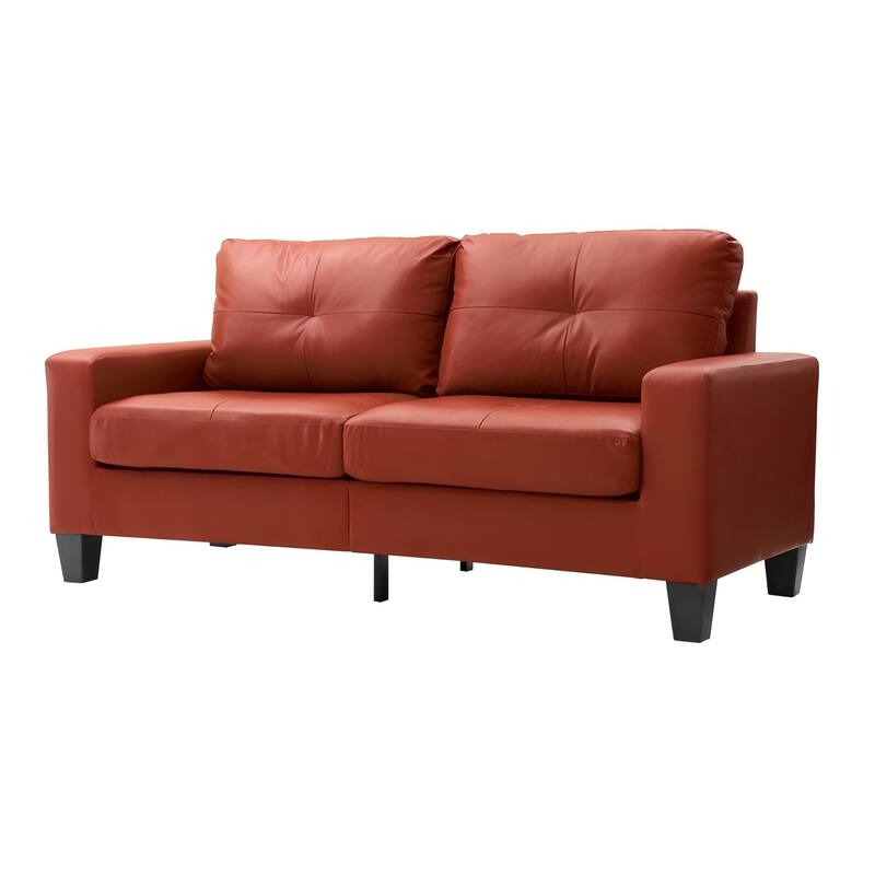 Modular Sofa, RED, PU, 71x32x36 inches