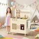 preview thumbnail 6 of 18, Gymax Play Kitchen w/Realistic Ice Maker Stove Accessories & Water