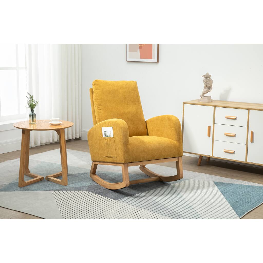 Modern Comfortable Rocking Chair Living Room Arm Chairs