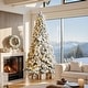 preview thumbnail 6 of 158, Glitzhome 6FT/7.5FT/9FT/11FT Snow Flocked Pre-lit Artificial Fir Christmas Trees
