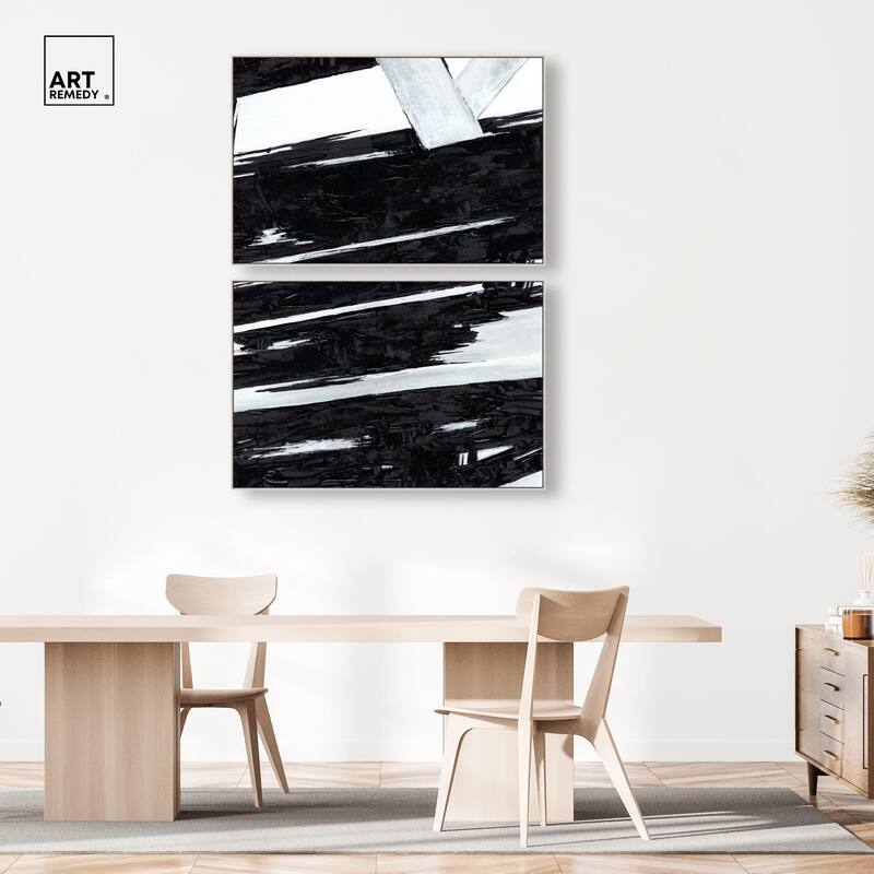 Geometric Story Canvas Set of 2 by Art Remedy