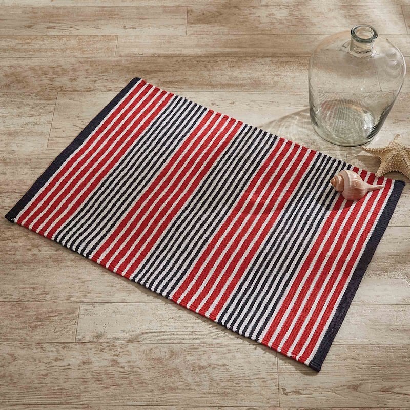 Split P Hudson Stripe Indoor Rug 4' x 6' - 4' x 6'