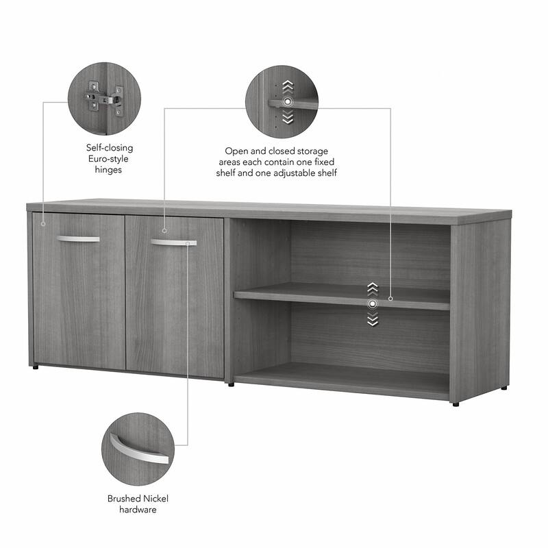 Studio C Low Storage Cabinet with Doors by Bush Business Furniture