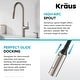 preview thumbnail 90 of 149, Kraus 2-Function 1-Handle 1-Hole Pulldown Sprayer Brass Kitchen Faucet