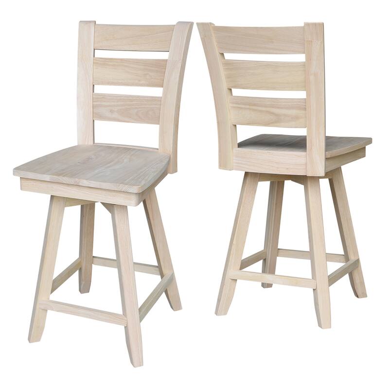 Tuscany Solid Wood Swivel Stool