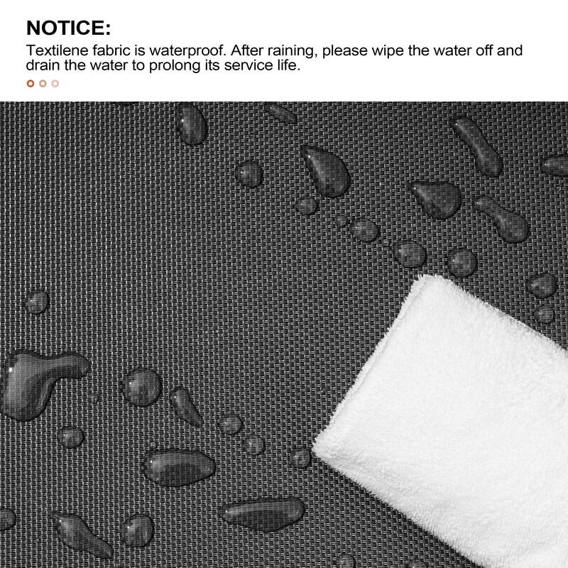 Outdoor Chaise Lounge Reclining Adjustable Chairs with Side Table Set