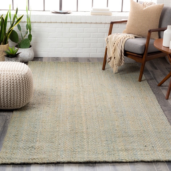 Grey Carson Hand-Braided Wool-Blend Rug