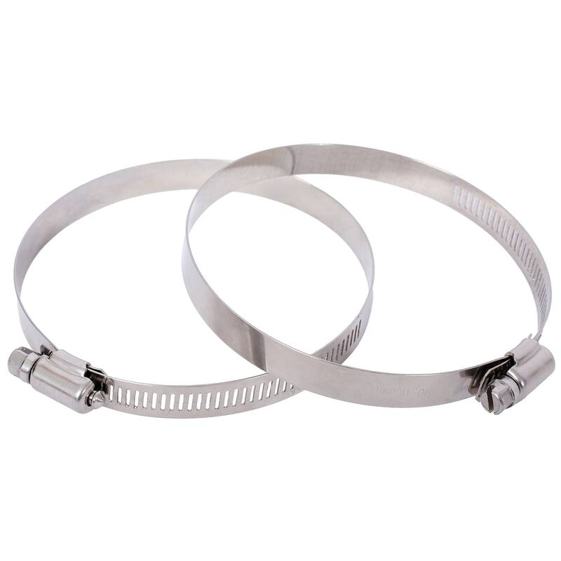 4x100" Heavy Duty Pool Backwash Hose, Reinforced PVC with 2 Clamps