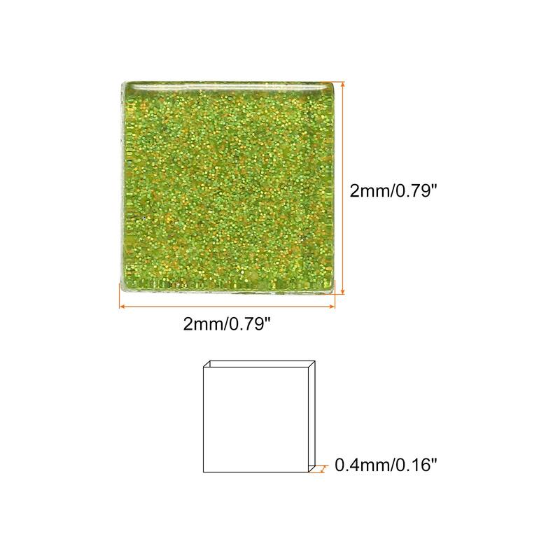 Mosaic Tiles, Glass Tiles 2 x 2cm for DIY Crafts, 50pcs 200g